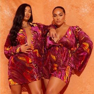 Pretty little thing colorful romper size 18